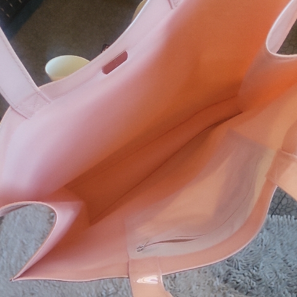 Ted Baker Glossy Peach Tote with Bow Accent - Picture 5 of 5